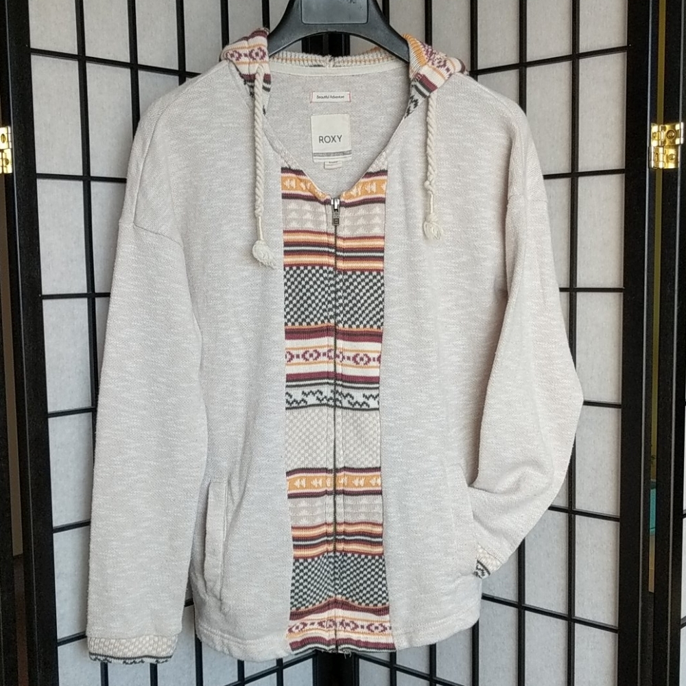 Roxy Knit Boho Zip-up Hoodie